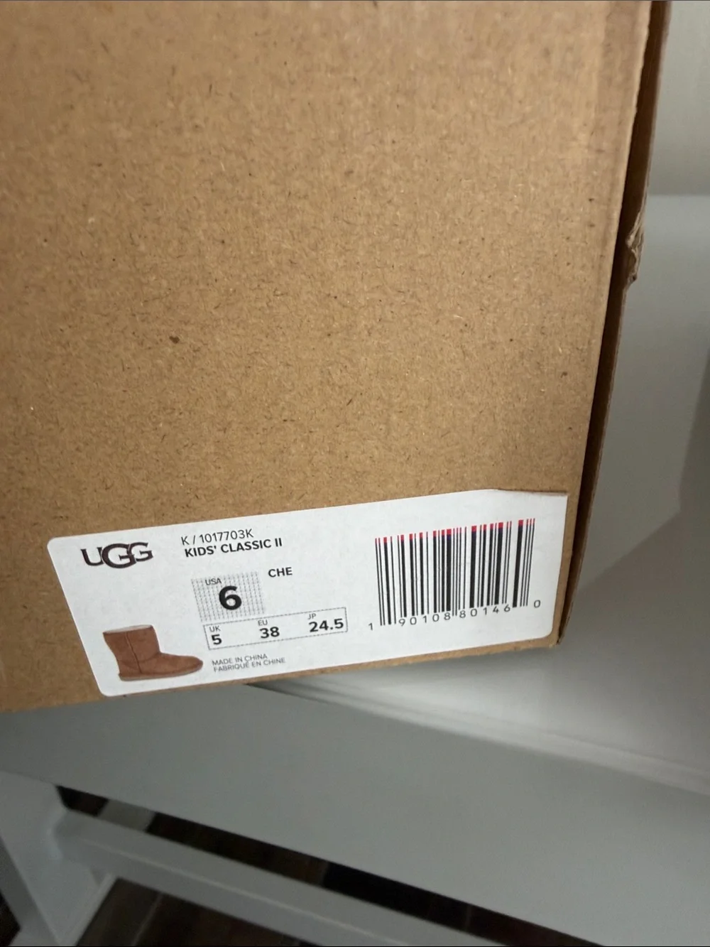 UGG Kids Classic II Short Boots Chestnut